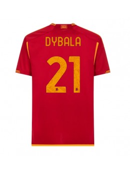 AS Roma Paulo Dybala #21 Domaci Dres 2023-24 Kratak Rukavima